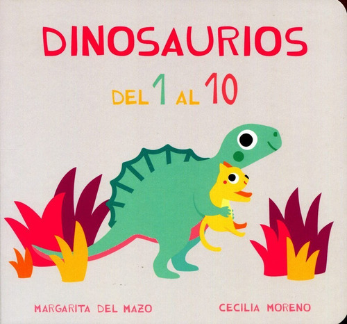 Dinosaurios Del 1 Al 10 / Pd., de Margarita Del Mazo. Editorial Ediciones Jaguar Infantil, tapa dura en español, 1