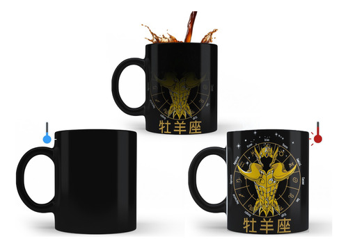 Taza Magica De Ceramica - Caballeros Del Zodiaco Aries