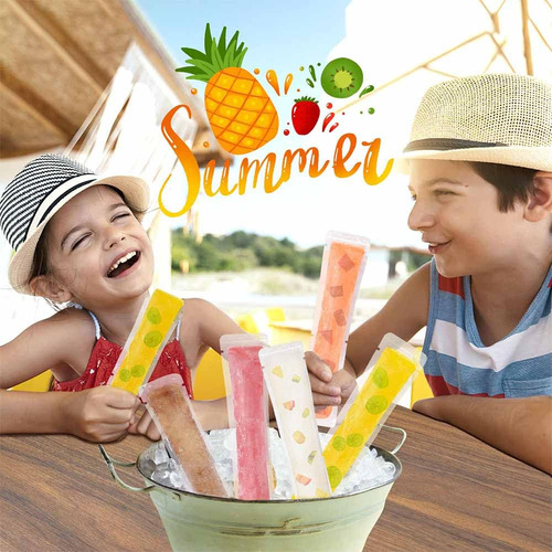 50pcs Desechable Popsicle Mold Bag Moldes Para Cubitos De
