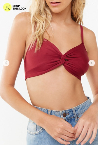 Sexy Bralette Ombliguera De Nudo Forever 21