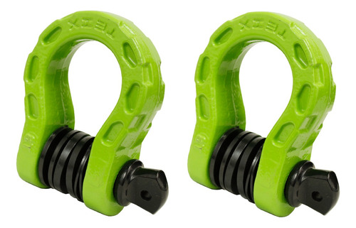 2 Pack 3/4  D-ring Mega Shackle 30 Ton (68000 Lbs)