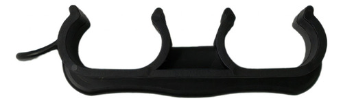 Kit Com 4 União De Cadeiras Iso Tubo Oblongo 16x30 Cor Preto