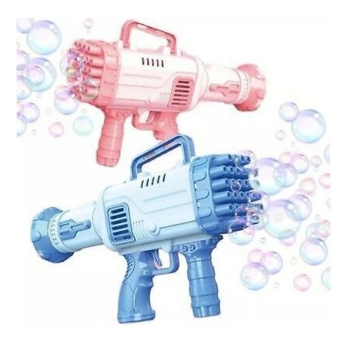 Pistola De Burbujas Bazooka 32 Agujeros  Lanzador Burbujas 