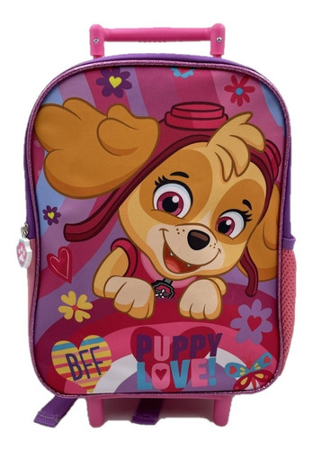 Mochila Con Ruedas Paw Patrol Rosado Pp79379g Original