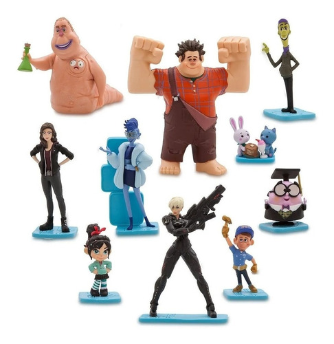 Set Figuras X 10 Ralph El Demoledor (9 Cm) A3262 Disney 