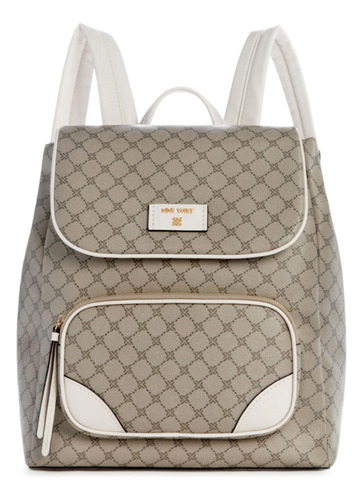 Mochila Para Mujer Nine West Beige Multi Ngg137733 Color Beige/multi