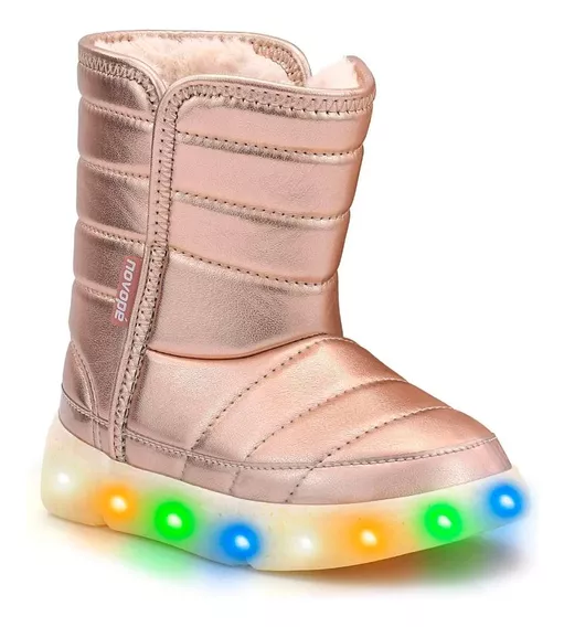 Botas Apreski Con Corderito Con Luces Led Preski Novope®