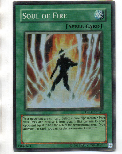 Soul Of Fire Carta Suelta Fotb-en031 Super Rare