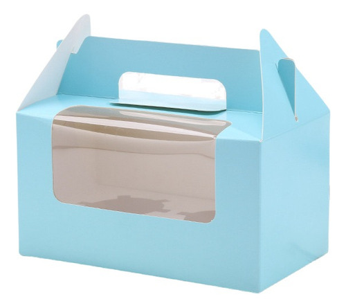 20 Cajas Para 2 Cupcakes Muffins Con Ventana Y Asa