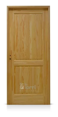 Puerta interior clásica madera Castellana, maciza 5 Cuarterones, pino apache