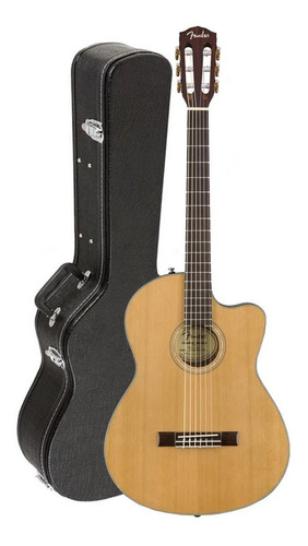 Guitarra Electroacustica Fender Cn140sce Thinline Con Fishma