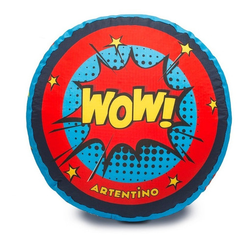 Imagen 4 de 5 de Puff Almohadón Joven Regalo Infantil Nene Niño Superheroes