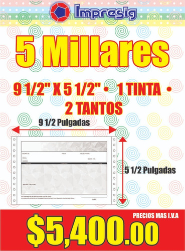 Impresión De Formatos En Forma Continua