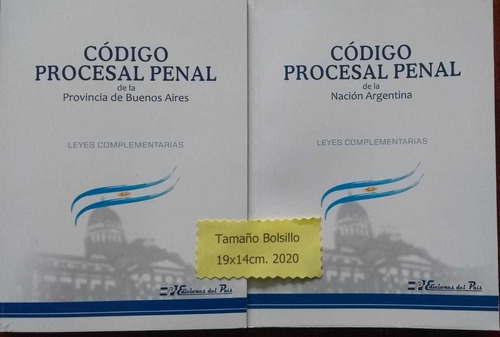 Código Procesal Penal De La Nación + Pcia. Bs. As. Bolsillo