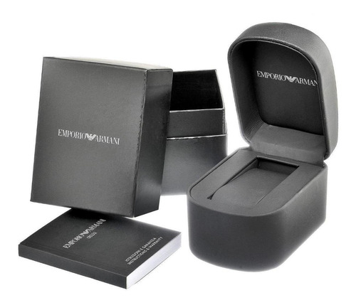 Relógio Empório Armani Ar 1421 Masculino Original Preto