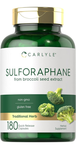 Sulforafano 400mcg | De Extracto De Semilla De Brocoli | 180