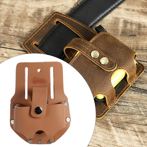 Riñonera Con Cinta Métrica, Bolsa De Cuero Para