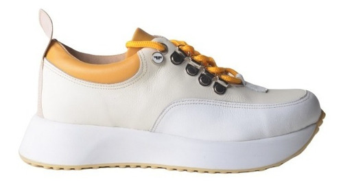 Imagen 1 de 6 de Zapatillas Urbanas De Mujer De Cuero Panter - Ferraro