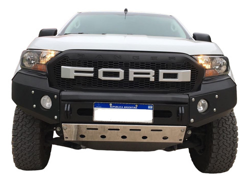 Bumper Paragolpe Reforzado Negro- Amrok Rang S10 Hilux Front