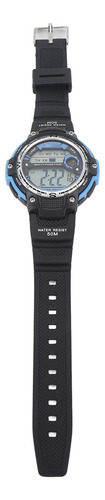 Relógio Digital Multifuncional Azul 68mah Luminous Wr50m