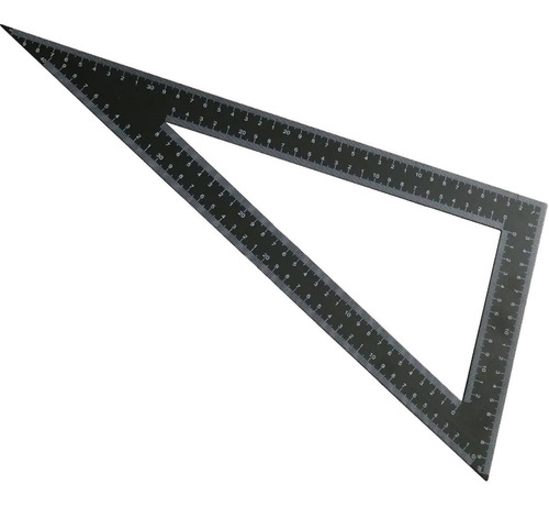 Escuadra Acero Graduada Triangulo 200x400 Mm Black Jack D114