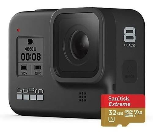 Gopro Hero 8 Black + Sandisk Extreme 32 Bundle