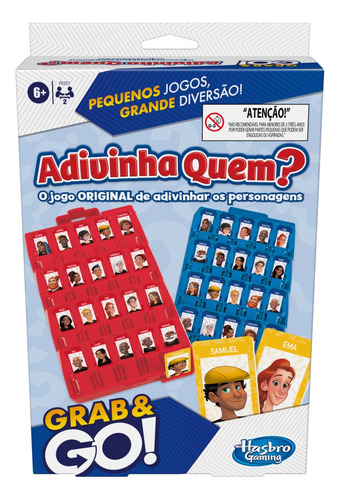 Jogo Grab And Go Adivinha Quem? -  Diversão Portátil