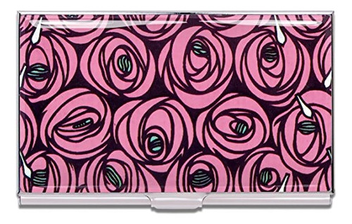 Roses And Teardrops Business Card Case De Charles Renni...