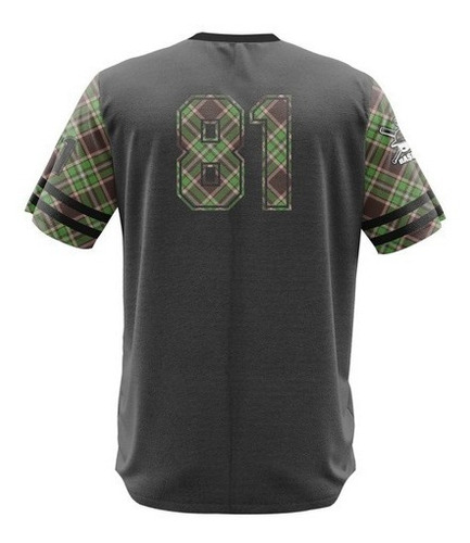Imagem 2 de 2 de Camisa Jersey Baseball Time Verão Cult Moda Hype Floral Jogo