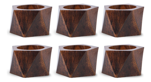 Juego Grande De Servilleteros Rústicos Decorativos 6 Piezas