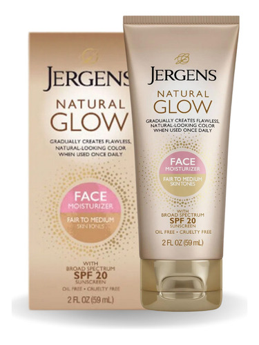 Jergens Autobronceante Tono Medio Protector Sola Spf20- 59ml