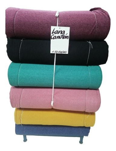 Tela Lanilla Canutón Lana 1.5 Mts De Ancho X Metro