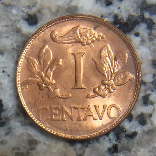 Colombia 1 Centavo 1967 Unc. Troquel Chocado Clash Error !