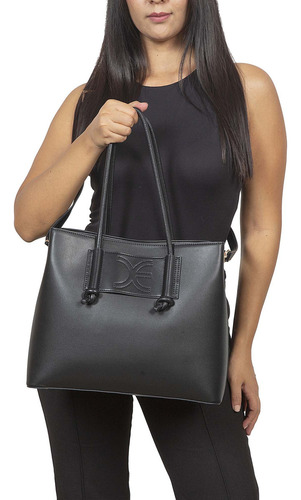 Bolsa Satchel Cloe Quembil I Grande Color Negro