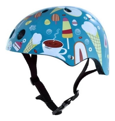 Casco Infantil Hornit Ice Creams Luz Led Azul Niños Ciclismo Talla S (48-53cm)