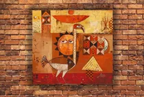 Comprar Cuadro 30x30cm Arte Africano Mujeres Pintura Arte M7