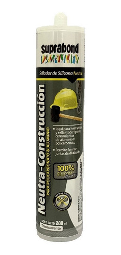 Silicona Neutra Transparente Suprabond 280ml - Imagen -