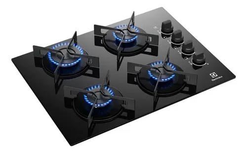 Cooktop 4 Bocas a Gás Electrolux Mesa de Vidro Efficient Grade de Aço Fosco (KE4GR) Bivolt: imagem 3