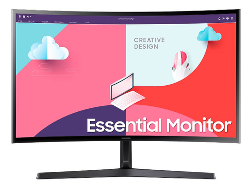 Samsung Monitor 24  Curvo Fhd Panel Va 75hz Ls24c366ealxzs