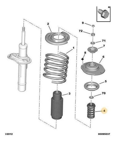 Tope Suspension Peugeot Partner Citroen Berlingo
