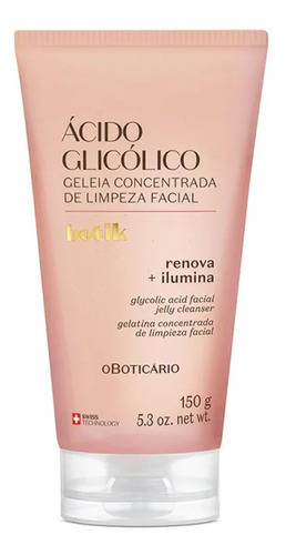 Geleia Concentrada Limpeza Facial Ácido Glicólico Botik 150g