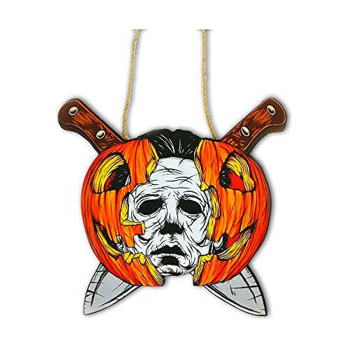 Puerta Halloween Señal De Terror Película Colgando Hsy4u