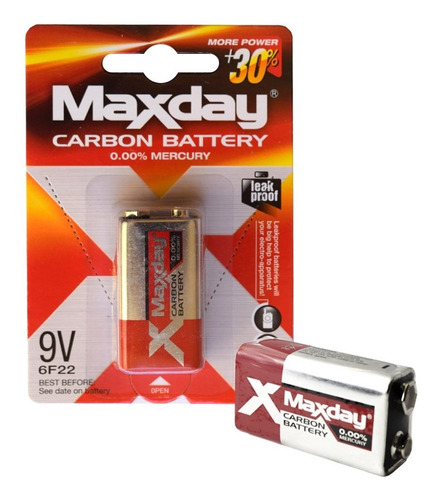 Bateria 9v Maxday Pila Super Oferta!! Febo
