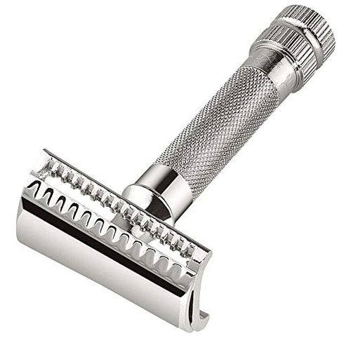 Rasuradora De Seguridad Merkur-razor 37c, Cromado Con Barra