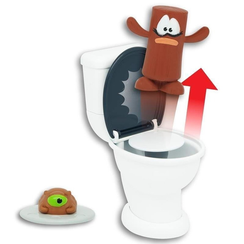 Imagen 5 de 10 de Poopeez Inodoro Lanzador Con 2 Figuras Wabro Mundo Manias