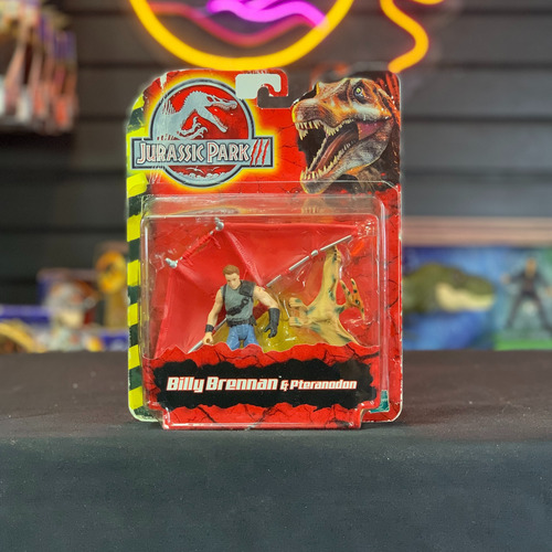 Jurassic Park 3 Billy Brennan & Pteranodon Hasbro 2001 C (Usado)