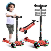 Comprar Scooter Patinete Para Niños 3 Ruedas Luces Led Juguete