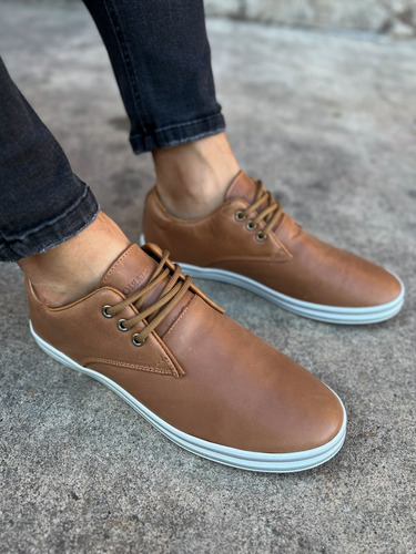 Zapatillas Zapato De Vestir Cuero Hombre Urbanas