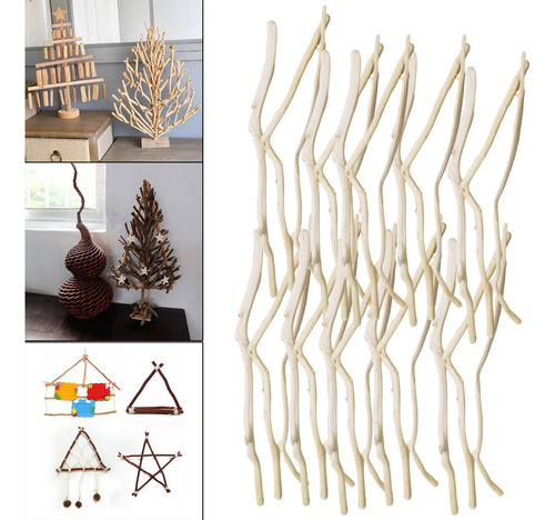 Juego De Palos De Madera Rústica 250g 20 Centímetros
