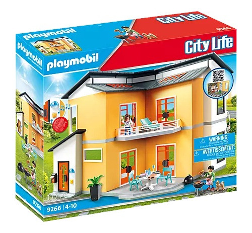 Figura Armable Playmobil City Life Casa Moderna 137 Piezas